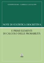 Note di statistica descrittiva e primi elementi di calcolo delle probabilità