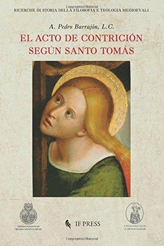 El acto de contricion segun Santo Tomas - Pedro Barrajón - copertina