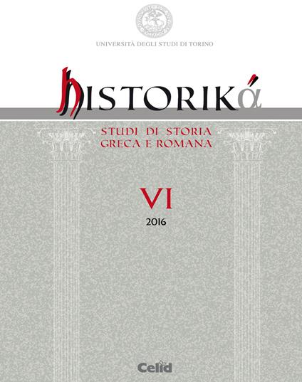 Historiká. Studi di storia greca e romana (2016). Vol. 6 - copertina