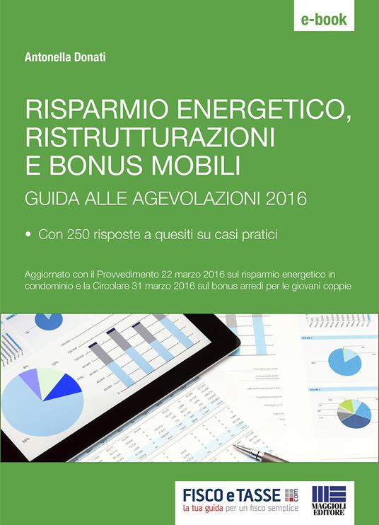 Risparmio energetico, ristrutturazioni e bonus mobili. Guida alle agevolazioni 2016 con 250 risposte a quesiti su casi pratici - Antonella Donati - ebook