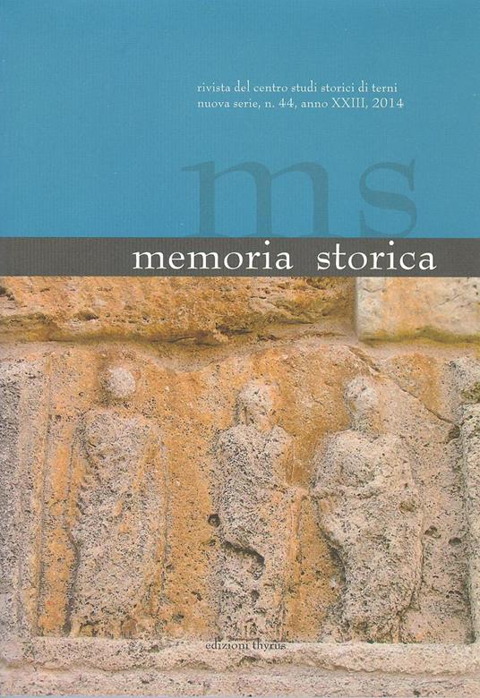 Memoria storica. Vol. 44 - copertina