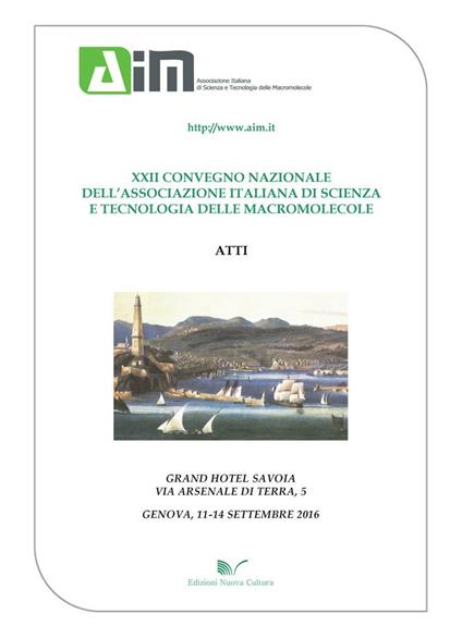 Atti del 22º Convegno nazionale AIM (Genova, 11-14 settembre 2016) - Daniele Caretti - copertina