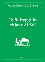 18 solfeggi in chiave di Sol