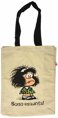 Borsa a tracolla Mafalda. Sono esaurita. Nero