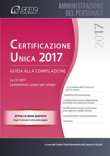 Certificazione Unica. Guida alla compilazione - copertina