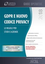 GDPR e nuovo codice privacy. Le regole per studi e aziende
