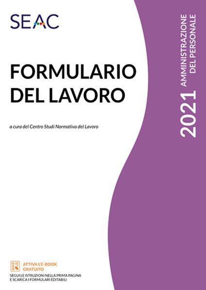 Formulario del lavoro - copertina