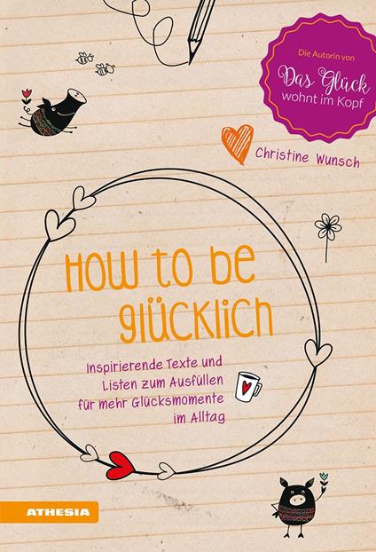 How to be glücklich. Inspirierende Texte und listen zum Ausfüllen für mehr Glücksmomente im Alltag - Christine Wunsch - copertina