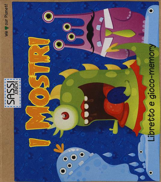 I mostri. Libretto e gioco-memory. Con gadget - copertina