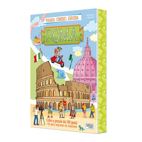 Roma. Viaggia, conosci, esplora. Libro puzzle - Matteo Gaule,Nadia Fabris - 2