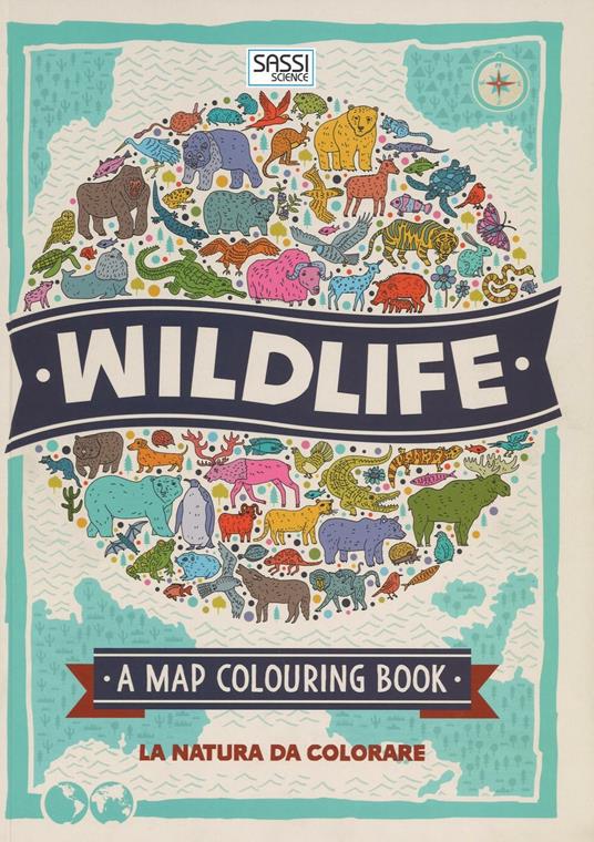 Wildlife. A map colouring book - copertina