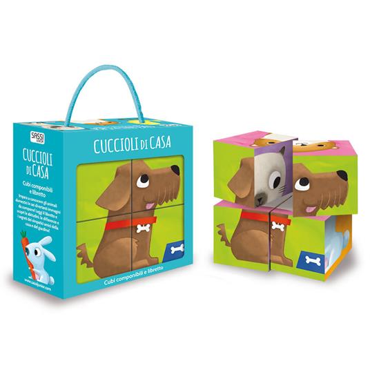 Cuccioli di casa. Cubi componibili. Ediz. a colori - Nadia Fabris - copertina