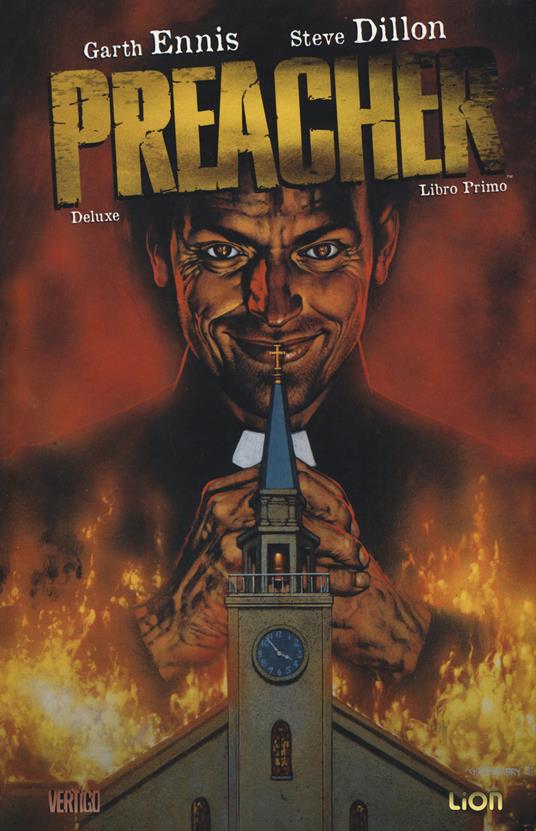 Preacher deluxe. Vol. 1 - Garth Ennis,Steve Dillon - copertina