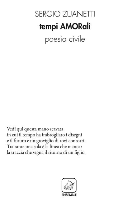 Tempi amorali. Poesia civile - Sergio Zuanetti - copertina