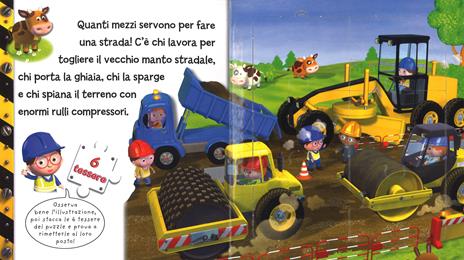 Le macchine del cantiere. Oggi guido io. Libro puzzle. Ediz. a colori - Emilie Beaumont - 2