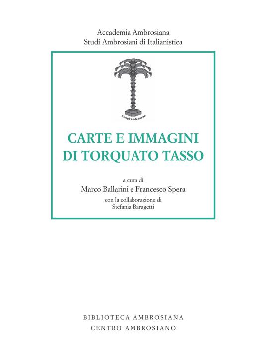 Carte e immagini di Torquato Tasso - Marco Ballarini,Francesco Spera - copertina