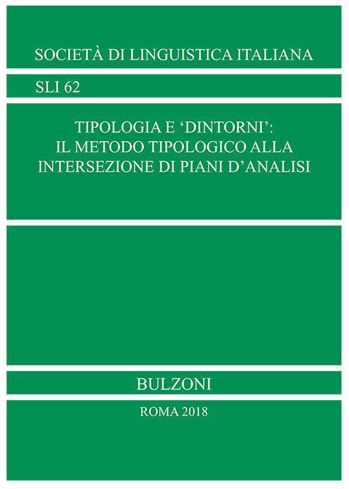 Tipologia e «dintorni»: il metodo tipologico alla intersezione di piani d'analisi - copertina