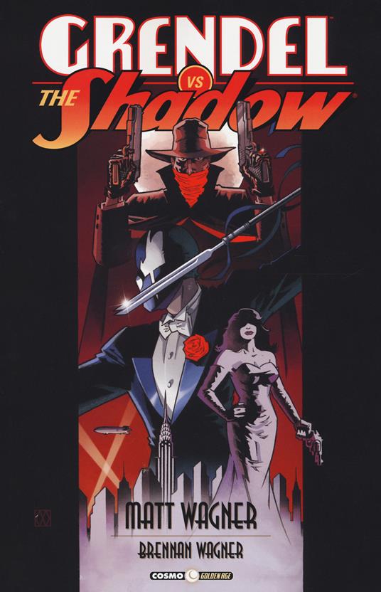 Grendel vs The Shadow - Matt Wagner - copertina