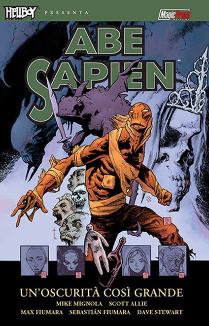 Un'oscurità così grande. Abe Sapien. Vol. 6 - Mike Mignola,Scott Allie,Max Fiumara - copertina