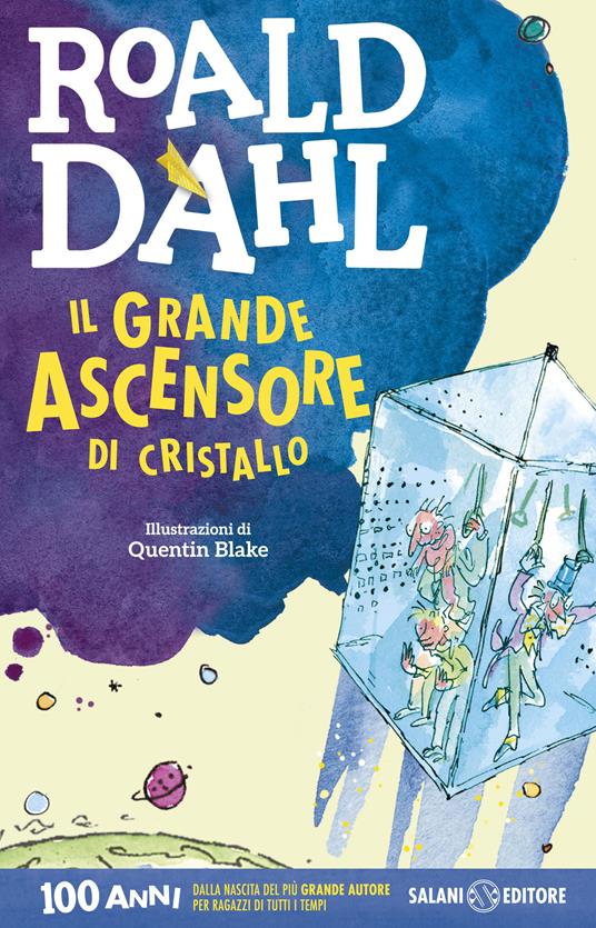 Il grande ascensore di cristallo - Roald Dahl - copertina