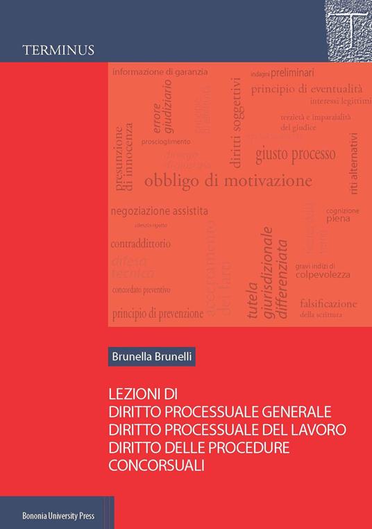 Lezioni di diritto processuale generale, diritto processuale del lavoro, diritto delle procedure concorsuali - Brunella Brunelli - copertina