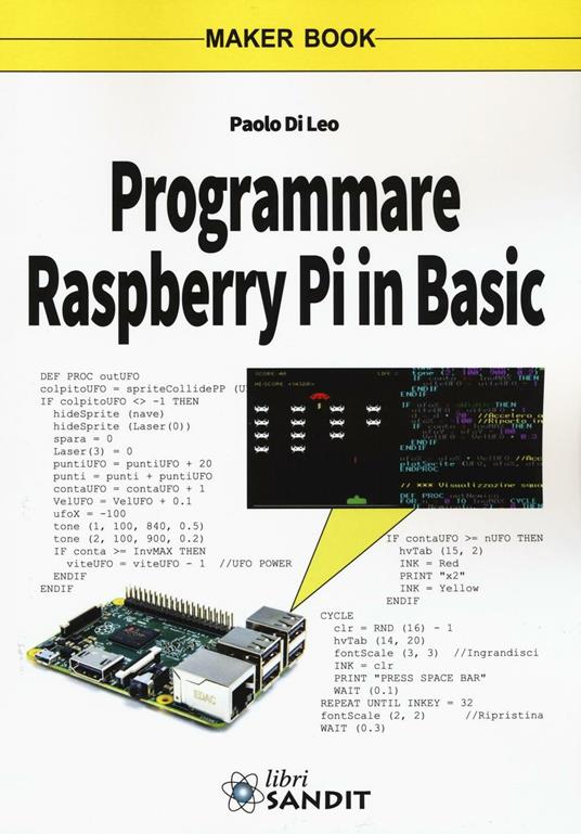 Programmare Raspberry Pi in Basic - Paolo Di Leo - copertina