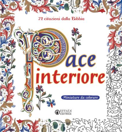 Pace interiore. Miniature da colorare. 72 citazioni dalla Bibbia. Ediz. illustrata - copertina