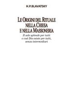 Le origini del rituale nella Chiesa e nella massoneria