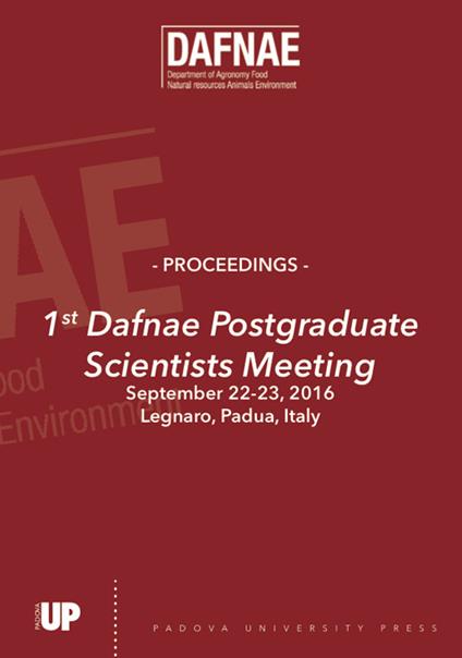 1st Post graduate scientists meeting 2016 - copertina