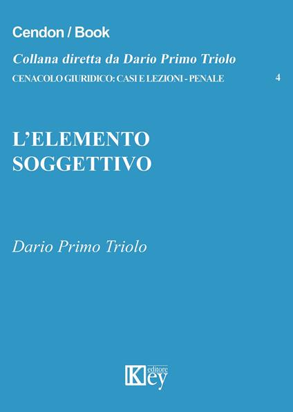 L' elemento soggettivo - Dario Primo Triolo - copertina