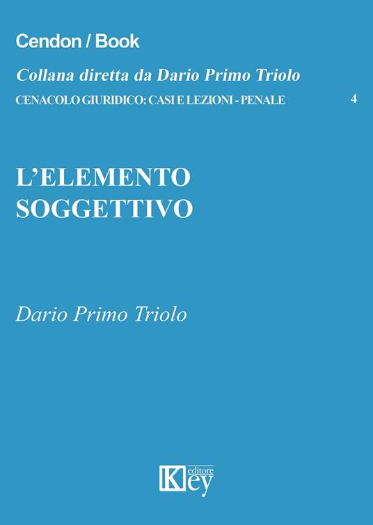 L' elemento soggettivo - Dario Primo Triolo - copertina