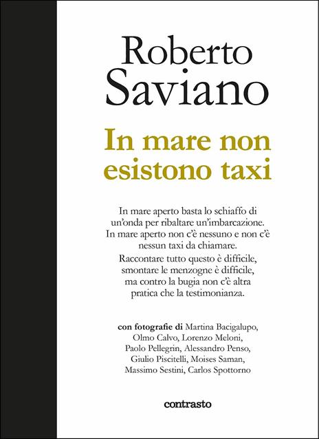 In mare non esistono taxi. Ediz. illustrata - Roberto Saviano - copertina