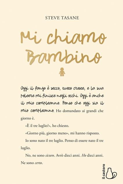 Mi chiamo Bambino - Steve Tasane - copertina