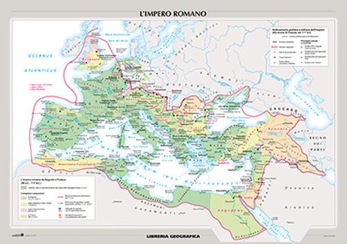 L' Impero romano. La civiltà greca. Carta murale storica - copertina