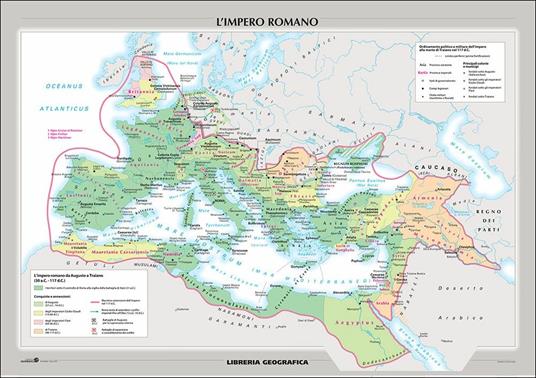 L' Impero romano. La civiltà greca. Carta murale storica - 2