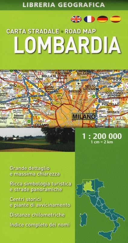 Lombardia 1:200.000 - copertina