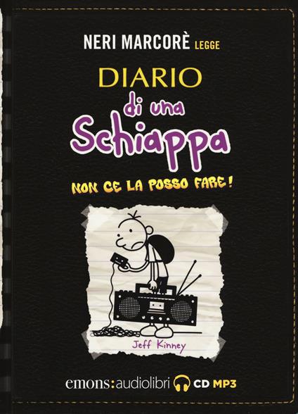 Diario di una schiappa. Non ce la posso fare! Letto da Neri Marcorè letto da Neri Marcorè. Audiolibro. CD Audio formato MP3 - Jeff Kinney - copertina