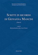 Scritti in ricordo di Giovanna Mancini