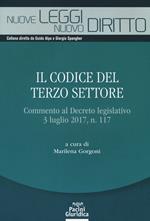 Il codice del terzo settore. Commento al Decreto legislativo 3 luglio 2017, n. 117