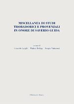 Miscellanea di studi trobadorici e provenzali in onore di Saverio Guida