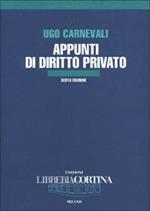 Appunti di diritto privato