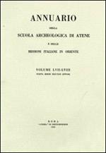 Annuario della Scuola archeologica di Atene e delle Missioni italiane in Oriente. Vol. 57-58