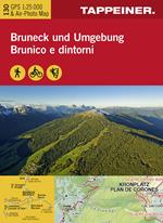 Brunico e dintorni. Carta topografica 1:25.000. Ediz. italiana e tedesca