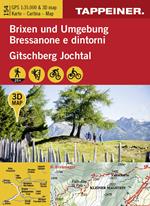 Brixen un Umgebung-Bressanone e dintorni. Cartina topografica 1:35000. Con panoramiche 3D. Ediz. bilingue