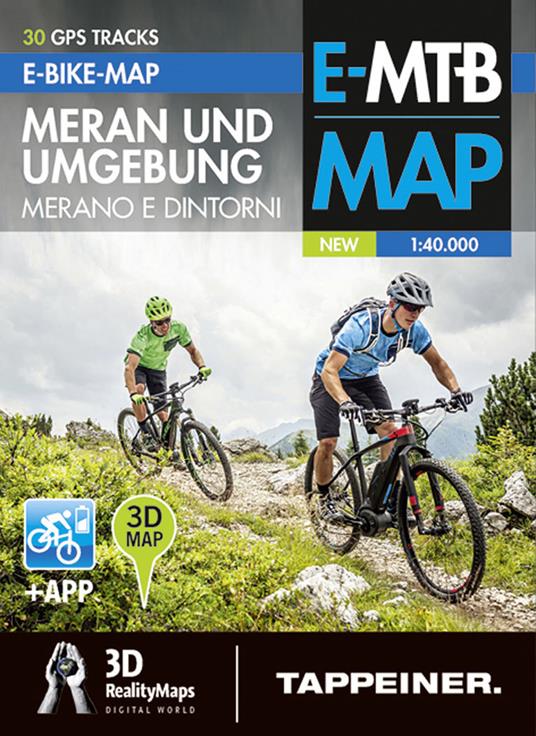 Merano e dintorni. 3D e-bike map. Ediz. italiana e tedesca. Con app - copertina