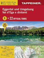 Eggental und Umgebung-Val D'Ega e dintorni. Cartina 1:25.000