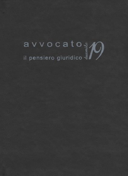 Avvocato 2019. Il pensiero giuridico - copertina