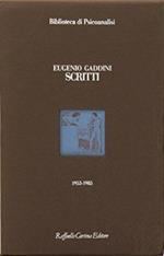 Scritti (1953-1985)