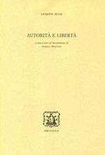 Autorità e libertà