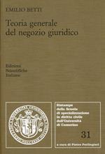 Teoria generale del negozio giuridico